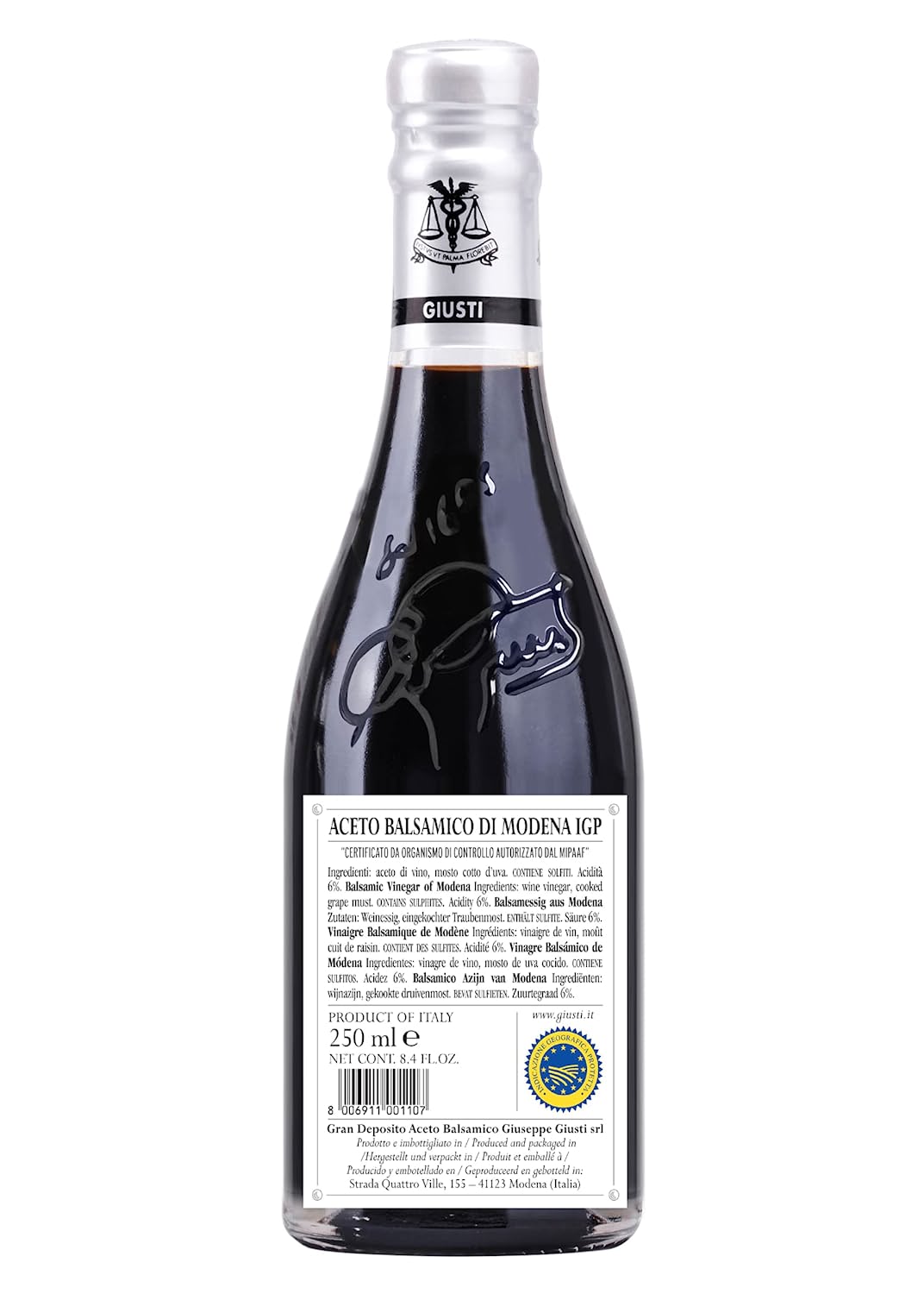 Giusti Il Profumato 6 ans Aceto Balsamico di Modena IGP 1 médaille d'argent - 250 ml