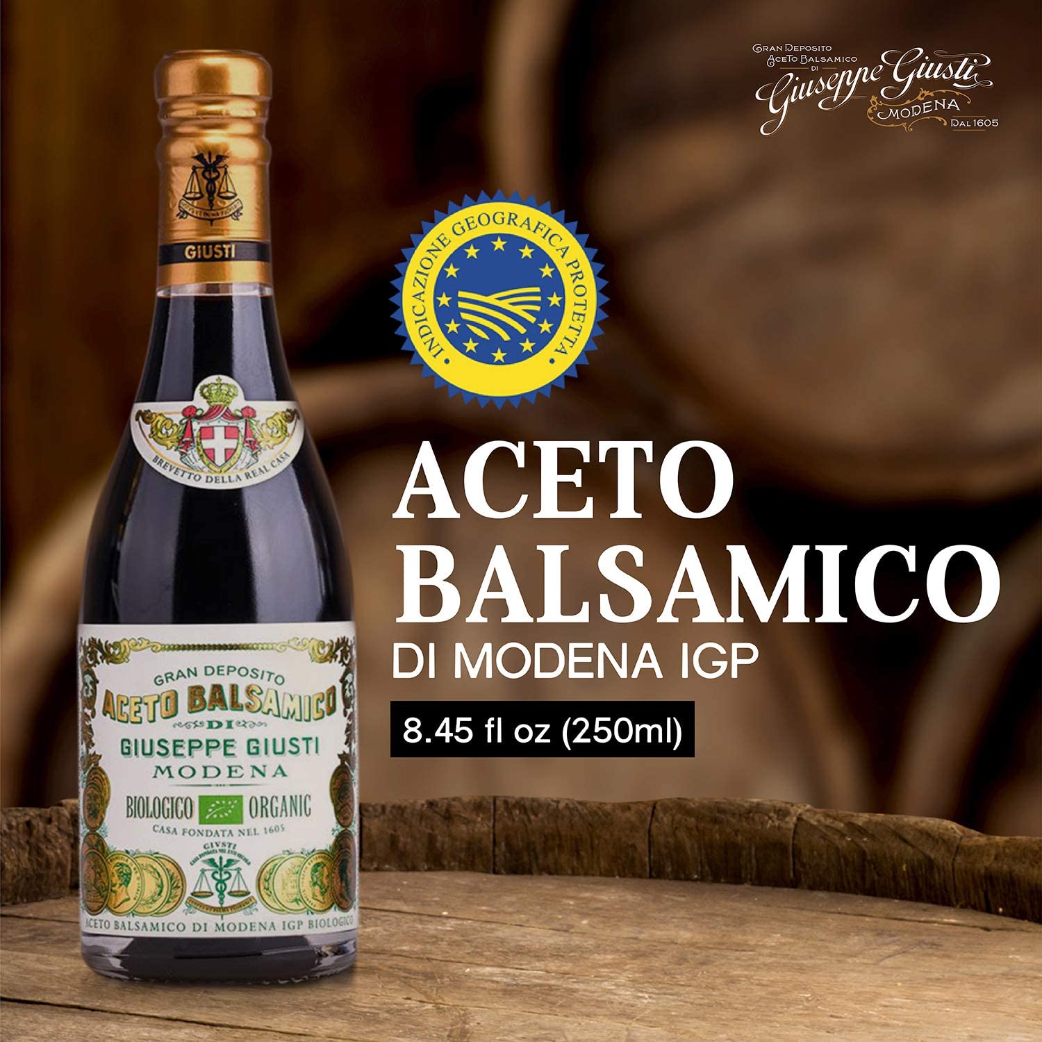 Giusti Biologico BIO Aceto Balsamico di Modena IGP - 250 ml