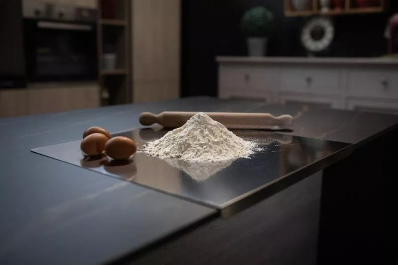 Gi.Metal Pizza-Arbeitsplatte 49x47 cm